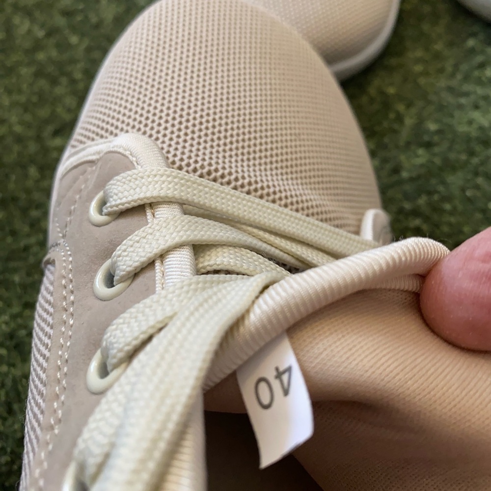Wide Step Women's Cream Sneakers - Picture 5 of 7